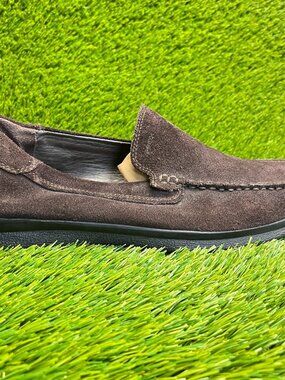 Geox U Leitan C Mens Size 11 Dark Brown Casual Classic Slip On Loafer Shoes